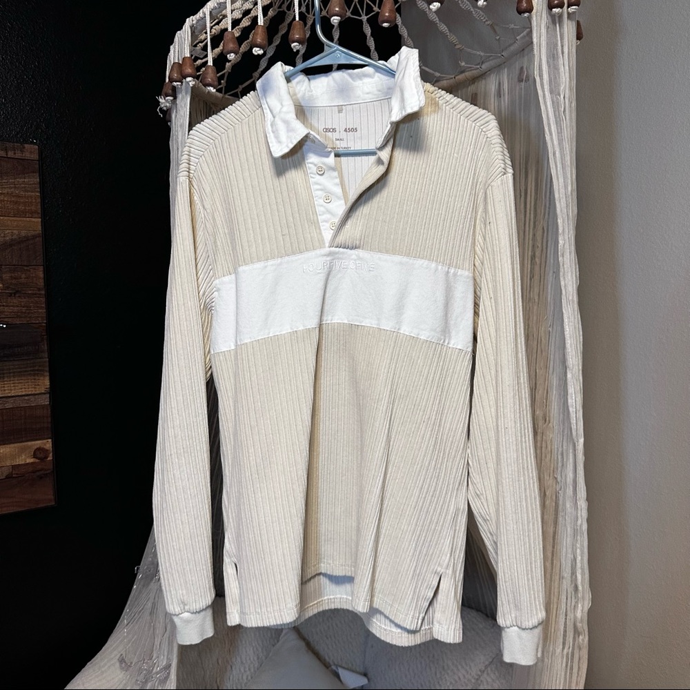 ASOS long sleeve heavyweight polo style